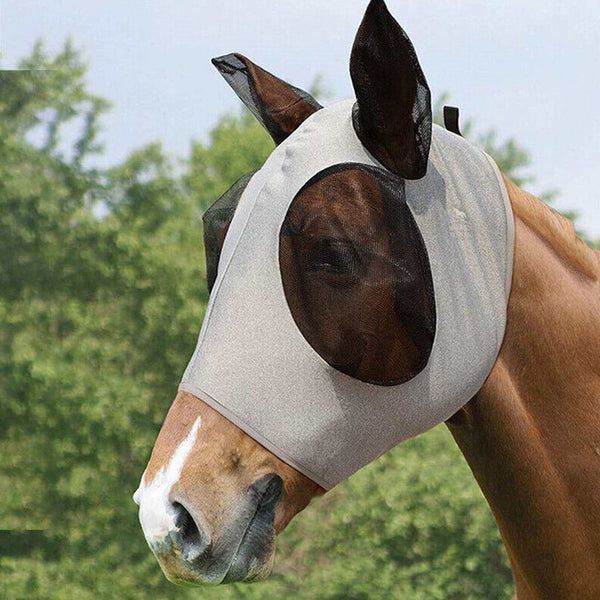 Horse Fly Mask With Ears Mesh Covers Horse Halters