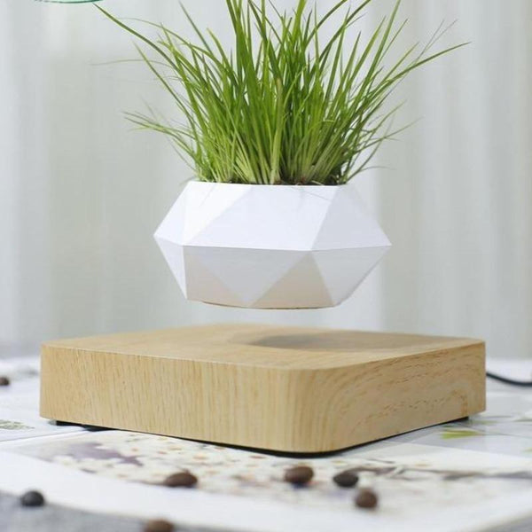Levitating Pot Bonsai Magnetic Floating Rotating Plant Baskets Pots Window Boxes