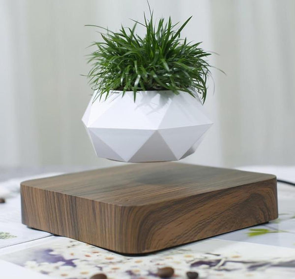 Levitating Pot Bonsai Magnetic Floating Rotating Plant Baskets Pots Window Boxes