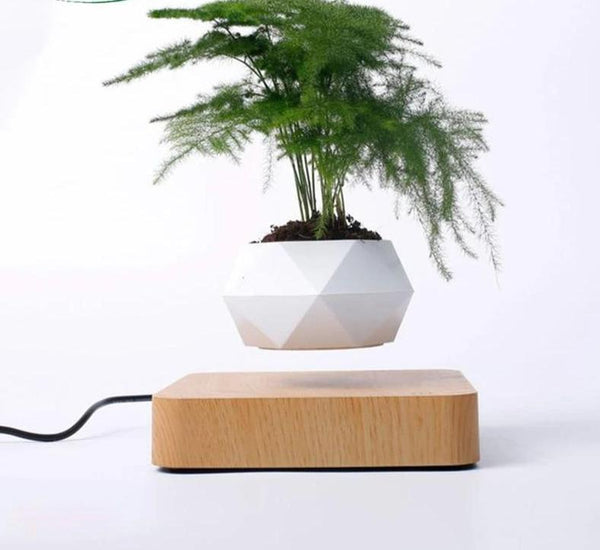 Levitating Pot Bonsai Magnetic Floating Rotating Plant Baskets Pots Window Boxes