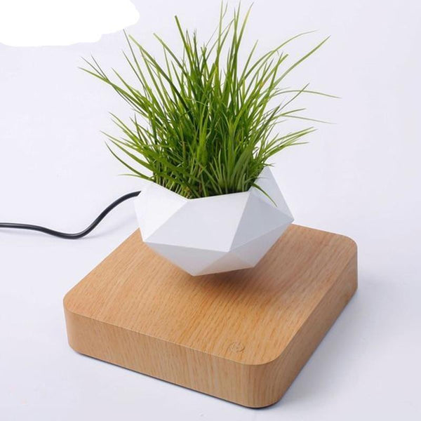 Levitating Pot Bonsai Magnetic Floating Rotating Plant Baskets Pots Window Boxes