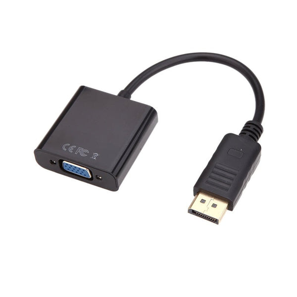 1080P Dp Displayport Male To Vga Female Converter Adapter Cable Black Monitor/Av Cables & Adapters