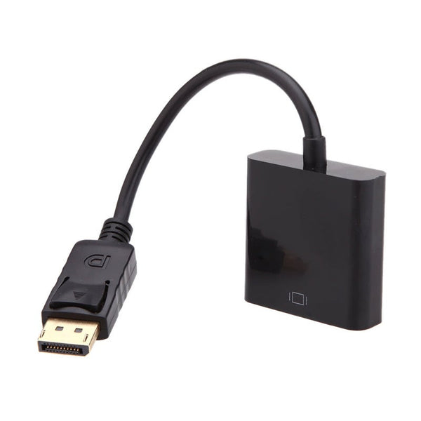 1080P Dp Displayport Male To Vga Female Converter Adapter Cable Black Monitor/Av Cables & Adapters
