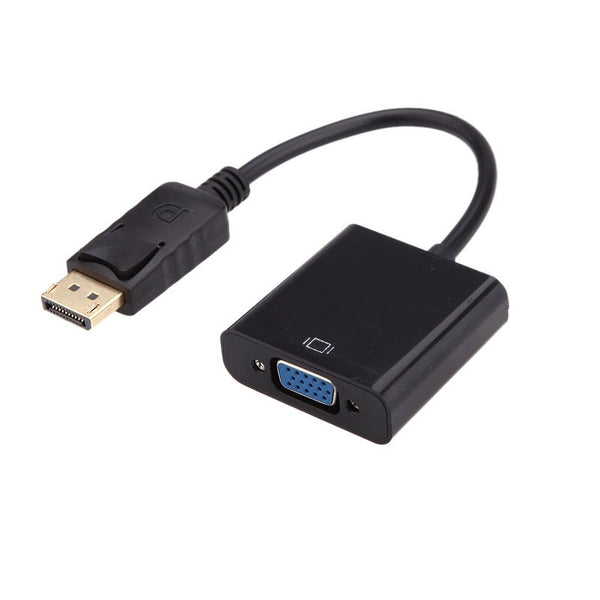 1080P Dp Displayport Male To Vga Female Converter Adapter Cable Black Monitor/Av Cables & Adapters