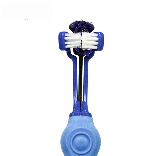 Three Sided Toothbrush For Dogs Oral Hygiene