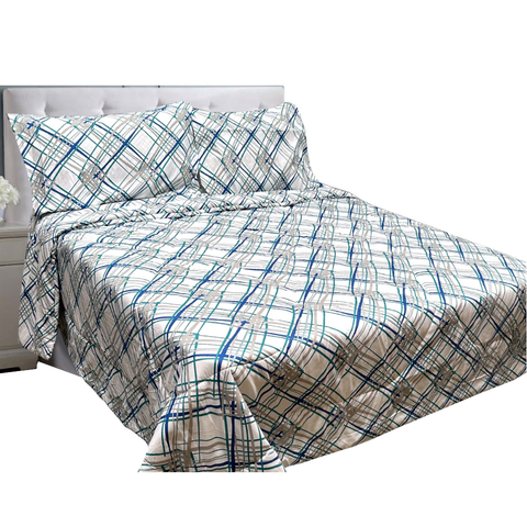 Hotel Living 3 Pce Light Weight Comforter Set Queen/King Oscar Crisscross Comforter Sets Queen