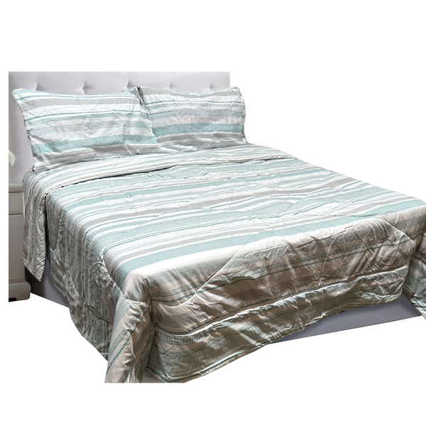 Hotel Living 3 Pce Light Weight Comforter Set Queen/King Oscar Mosaic Comforter Sets Queen