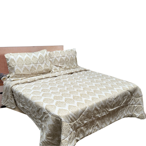 Hotel Living 3 Pce Light Weight Comforter Set Queen/King Ultimo Gold Comforter Sets Queen