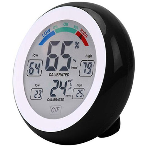 Household Digital Temperature Humidity Meter Lcd Electronic Thermometer Black