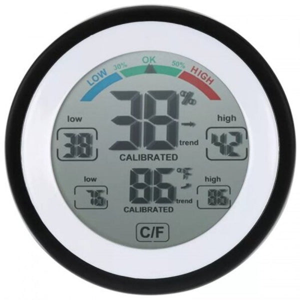 Household Digital Temperature Humidity Meter Lcd Electronic Thermometer Black Thermometers