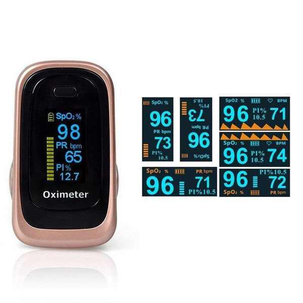 Household Finger Pulse Oximeter Lightweight Portable Spo2 Monitor Heartbeat Saturation Product Sleep Monitoring Oximeters