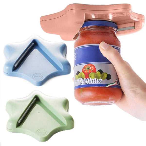 Jar Opener Under Cabinet Rotating Bottle Can Stainless Steel Lid