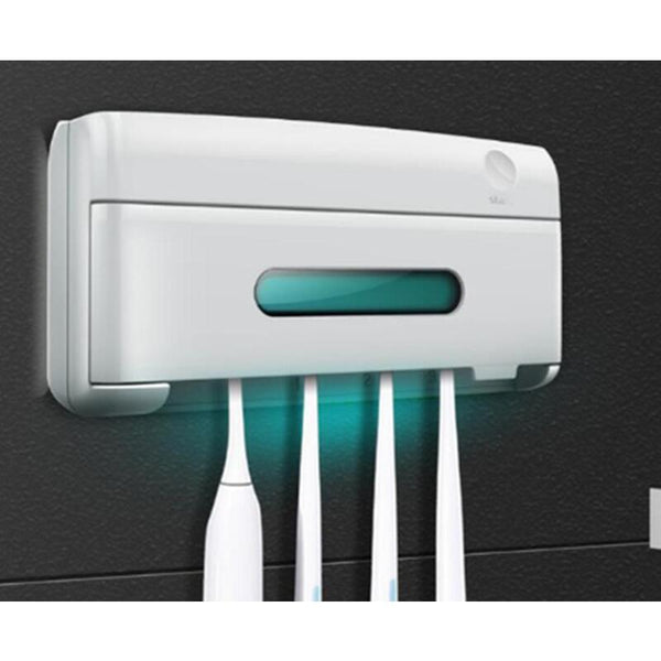 Household Uv Ultraviolet Toothbrush Sterilizer Bathroom Wall Mounted Portable Box Tumblers & Toothbrush Holders