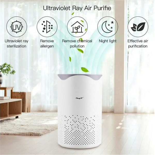 Household Air Purifier Ultraviolet Ray Ozone Ionizer Generator Sterilization Germicidal Filter Disinfection Clean Room Air Purifiers