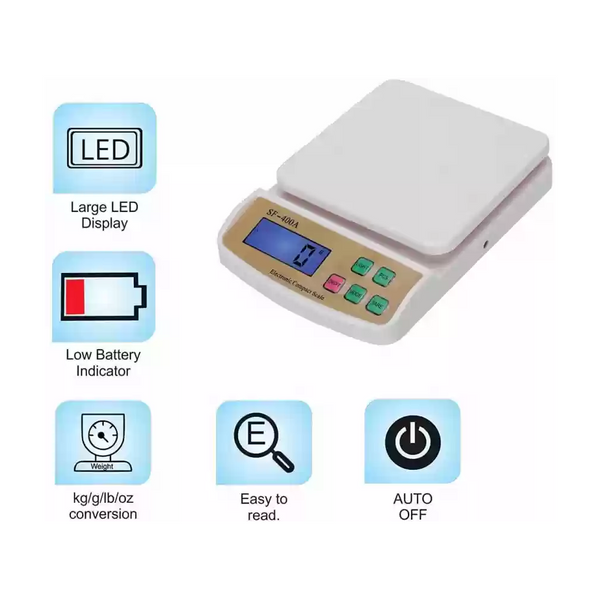 Household Electronic Kitchen Scale Baking Medicinal Material Food 10Kg1g Kitchen Scales