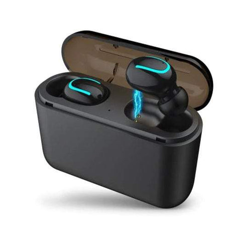Headphones Hqb Q32 Wireless 60H Playtime Hd Hi Fi Stereo Sound Bluetooth 5.0 Earphones True In Earbuds