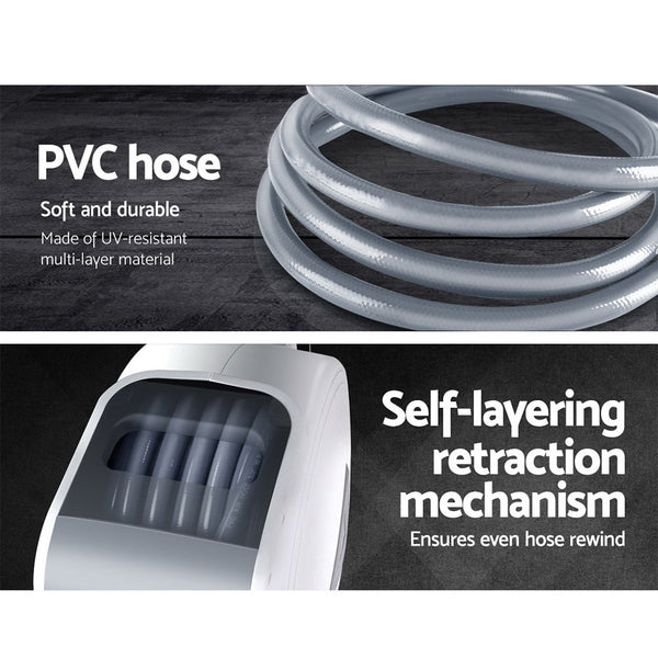 Giantz Air Hose Reel 20M Retractable Rewind Swivel Wall Mount Compressor Garage Hose Reels & Storage