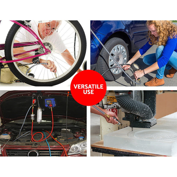 Giantz Air Hose Reel 20M Retractable Rewind Swivel Wall Mount Compressor Garage Hose Reels & Storage