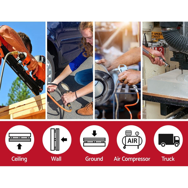 Giantz Air Hose Reel 20M Retractable Rewind Swivel Wall Mount Compressor Garage Hose Reels & Storage