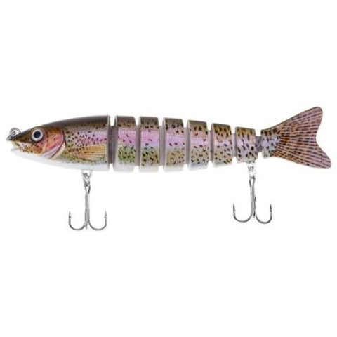 Hs 006 Minnow 8 Sections Fish Bait With Hooks