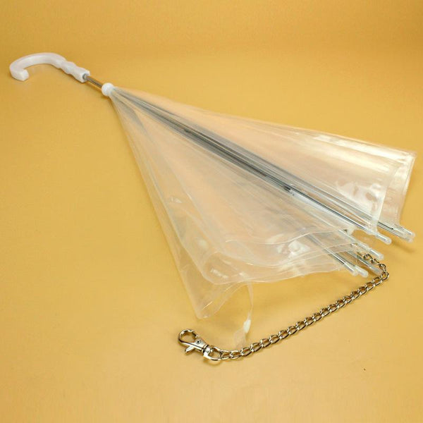 Transparent Pet Umbrella Built In Leash Leads & Head Collars