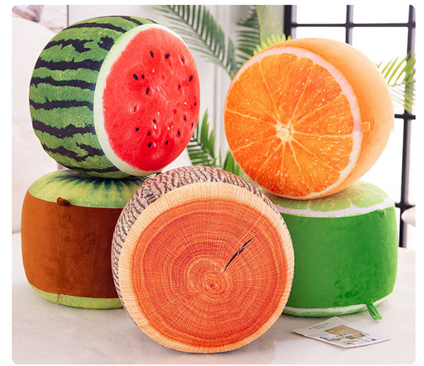 Cute Cartoon Fruit Inflatable Stool Children's Chair Benches & Stools