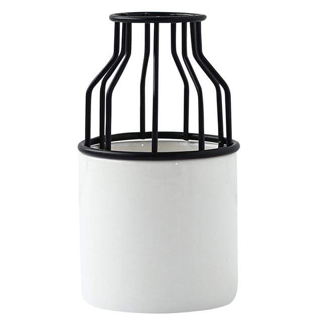 Mini Ceramic Metal Contemporary Vase Nordic Decor Vases