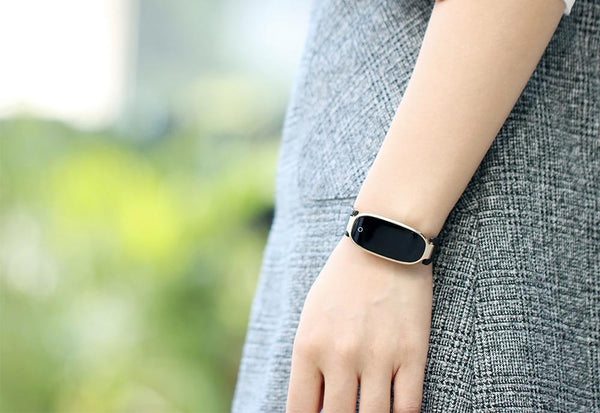Pink Smart Wrist Band Fitness Tracker Heart Rate Monitor Bracelet