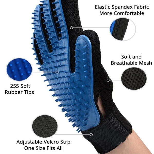 Pet Dog Cat Grooming Cleaning Magic Glove Hair For Dirt Remover Deshedding Brush