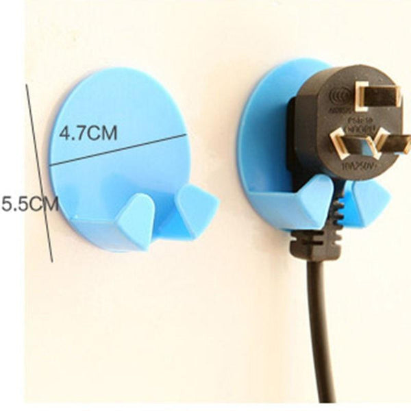 2 / Pcs Power Plug Socket Holder Hanging Rack Home Organisation