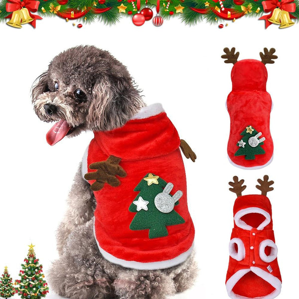 Christmas Dog Coat With Hood Dog Costumes