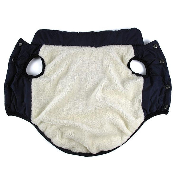 Red / Blue Brown Winter Pet Dog Jacket With Soft Lining Clips Dog Clothing & Shoes