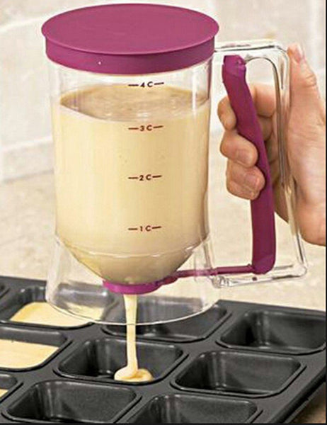 Batter Dispenser Measuring Cup Baking Tool For Cupcakes And Pancakes