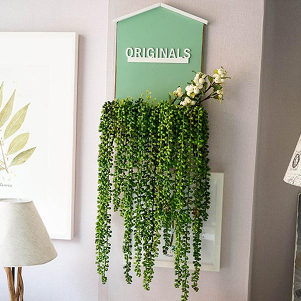 Lifelike Green Leaf Garland Artificial Plants Decor Floral Décor