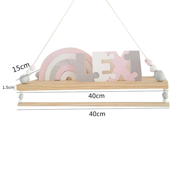 Nordic Style Beads Hanging Display Rack Wall Shelf Wall Hangings