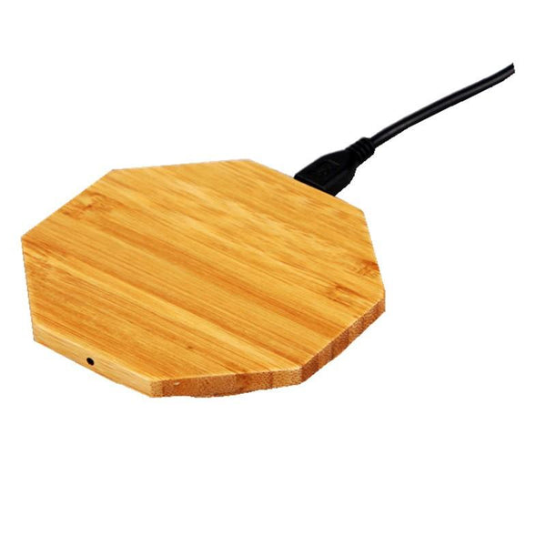 Bamboo Wireless Charger Desktop Charging Pad For Iphone Chargers & Cradles