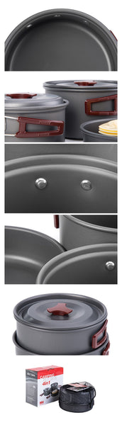 Outdoor Camping Picnic Cookware Tableware Set Camping Cookware