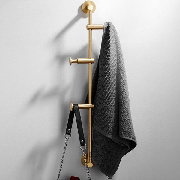 Brass Mounted Hanger Wall Hanging Rack Home Storage Organisation