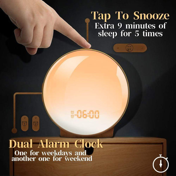Elliptical Sunrise Alarm Clock Night Light Night Lights