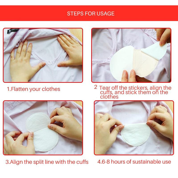 Deodorants & Antiperspirants Personal Care Disposable Armpit Sweat Pad Stickers Antiperspirant Underarm Pads