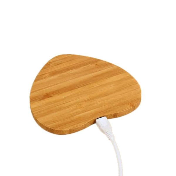 Bamboo Wireless Charger Desktop Charging Pad For Iphone Chargers & Cradles