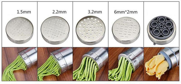 Manual Noodle Maker Pasta Machine With Pressing Moulds Kitchenware Pasta Makers Moulds & Presses