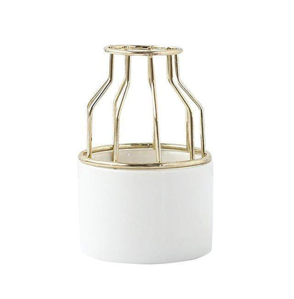 Mini Ceramic And Metal Contemporary Vase Nordic Home Decor