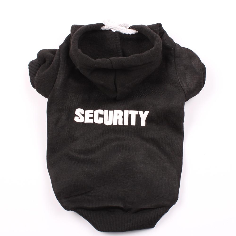 Dog Hoodie Security Design Dog Clothing & Shoes