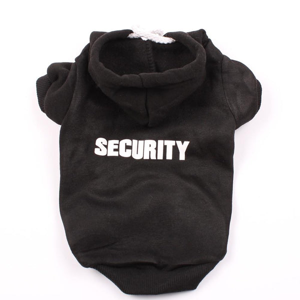 Dog Hoodie Security Design Dog Clothing & Shoes