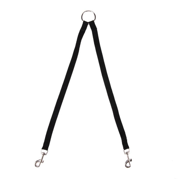 Black Double Dog Leash Connector Pet Supplies Leads & Head Collars