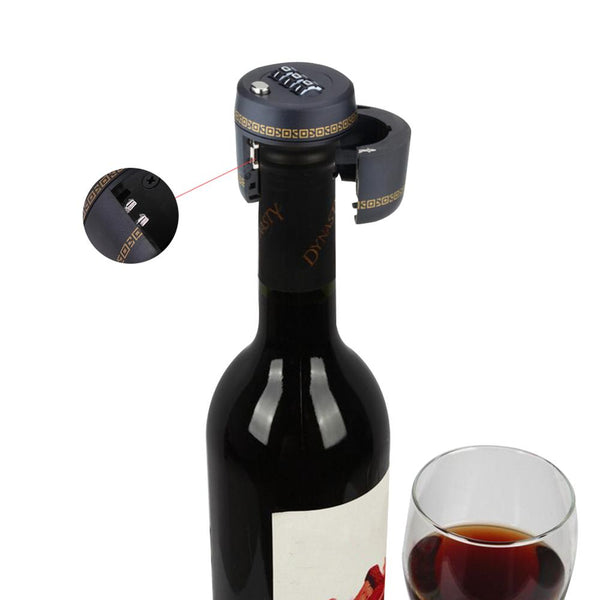 Wine Bottle Password Lock Drink Stopper Novelty Gift Bottle Stoppers