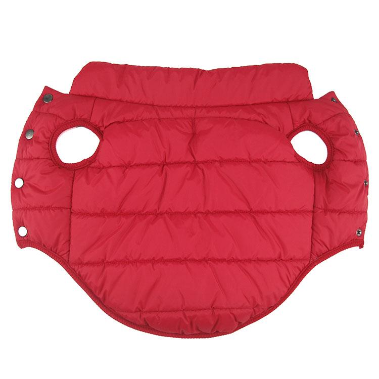Red / Blue Brown Winter Pet Dog Jacket With Soft Lining Clips Dog Clothing & Shoes