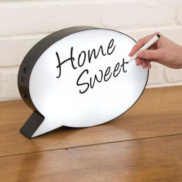 Speech Bubble Light Box Decor Night Lamps