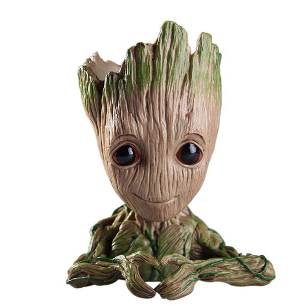 Little Cute Groot Flowerpot Pen Holder Tree Man Indoor Plant Planters & Vases
